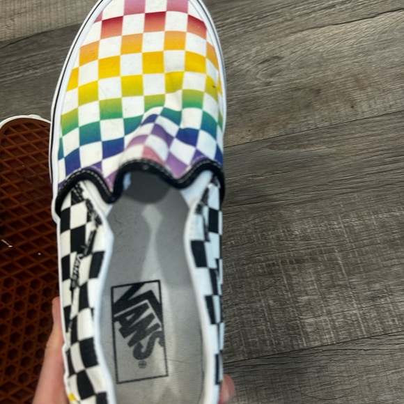 Vans Black and White Slip-On Sneakers Classic Canvas - Picture 4 of 7